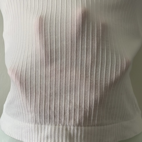 Lululemon White Ribbed Tank Top - Picture 3 of 6